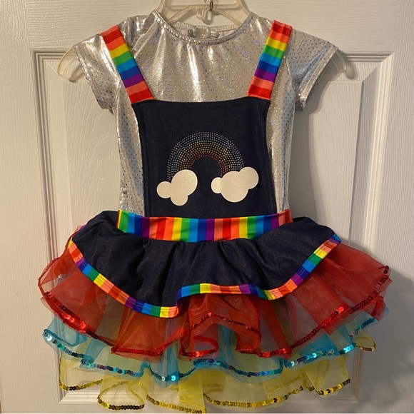 A Wish Come True Rainbow Rocks Dance Costume Size ISC - Picture 1 of 13